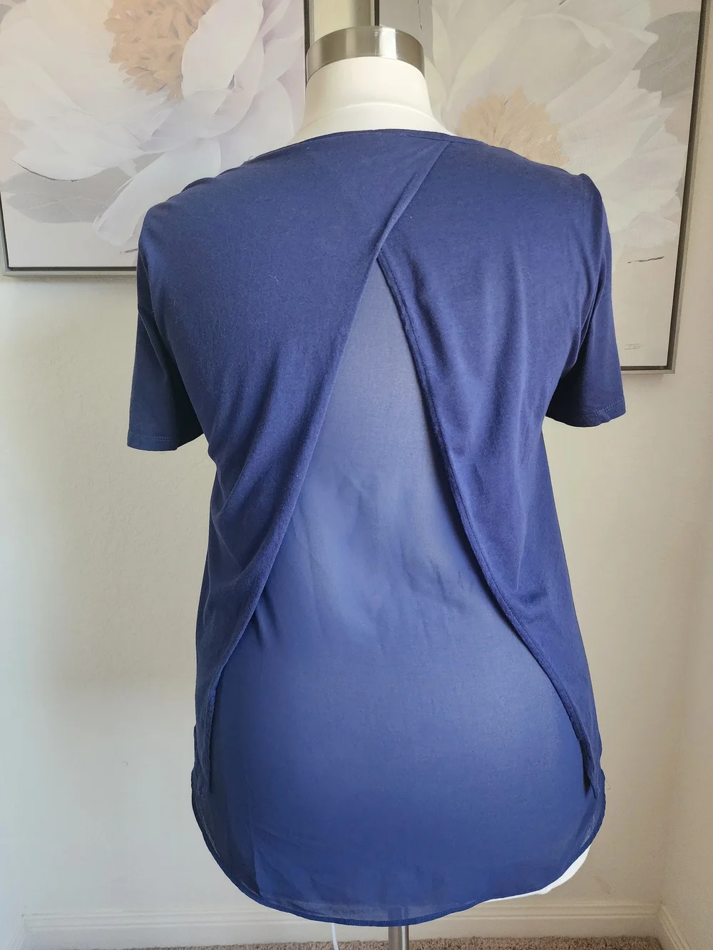 Michael Kors Navy Short Sleeve Crewneck Tee